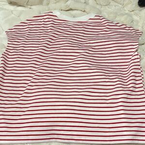 Red and White Striped Women’s Shirt